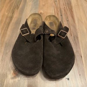 Birkenstock Boston - Mocha Suede